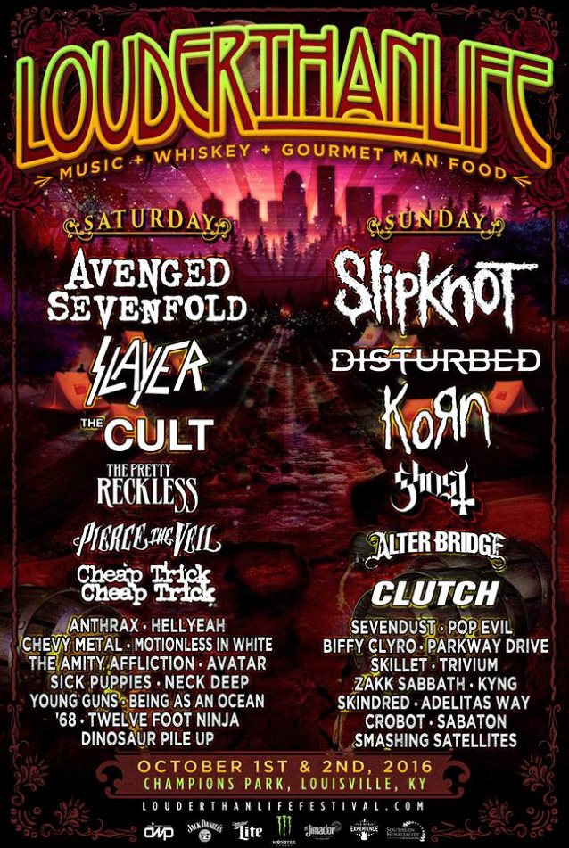 SLIPKNOT, AVENGED SEVENFOLD, SLAYER, DISTURBED, KORN Set For LOUDER