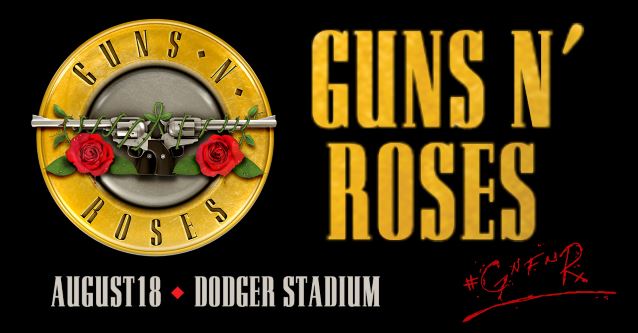 gunsnrosesdodgerstadium18poster